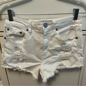 White Denim Shorts